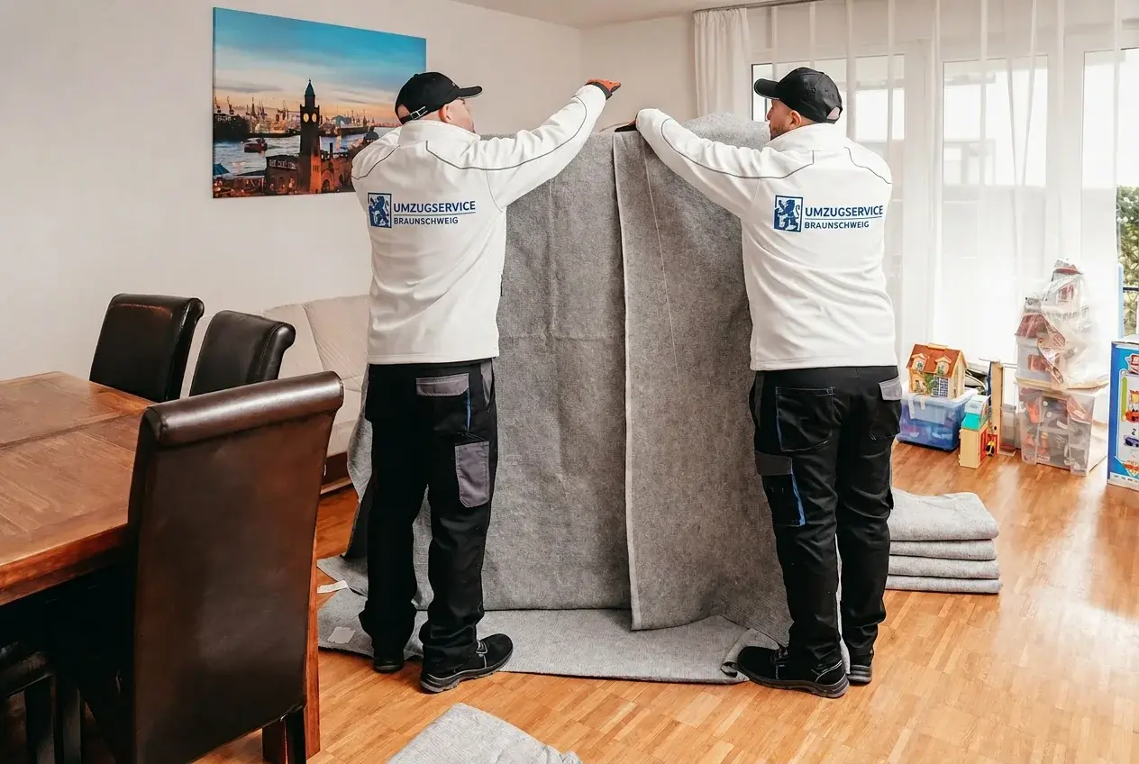Möbelpacker beim Einpacken – Privat- & Firmenumzug Braunschweig